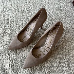 Sam Edelman nude suede heels size 8.5